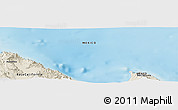 Shaded Relief Panoramic Map of the area around 29° 44' 59" N, 113° 49' 29" W