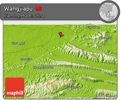 Physical 3D Map of Wangjiapu