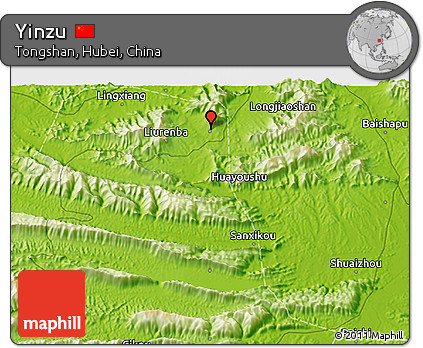Physical 3D Map of Yinzu