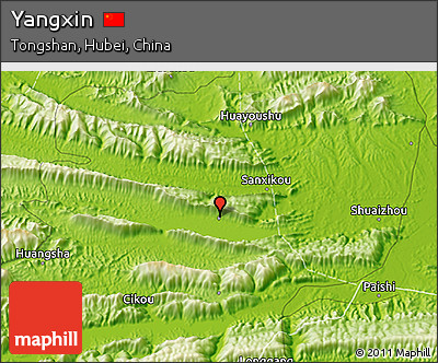 Physical 3D Map of Yangxin