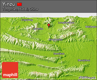 Physical 3D Map of Yinzu