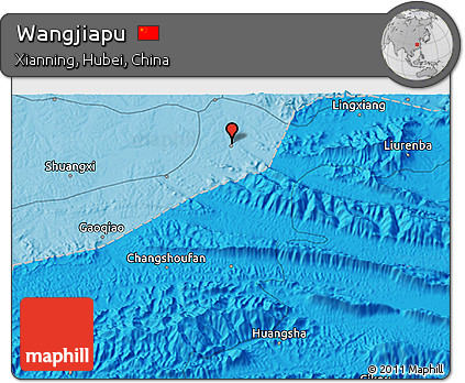 Political 3D Map of Wangjiapu