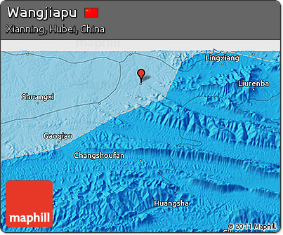 Political 3D Map of Wangjiapu