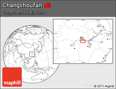 Blank Location Map of Changshoufan