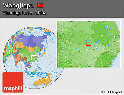 Political Location Map of Wangjiapu