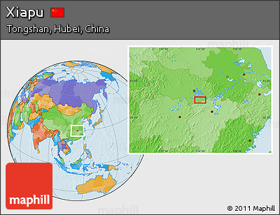 Political Location Map of Xiapu