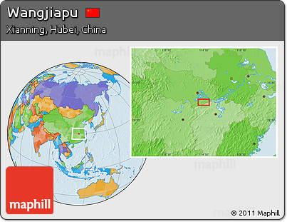 Political Location Map of Wangjiapu