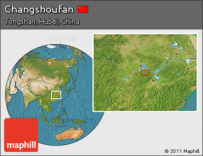 Satellite Location Map of Changshoufan