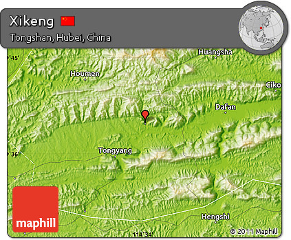 Physical Map of Xikeng