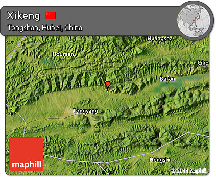 Satellite Map of Xikeng