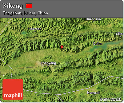 Satellite Map of Xikeng