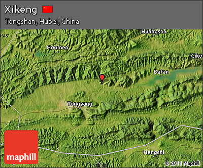 Satellite Map of Xikeng