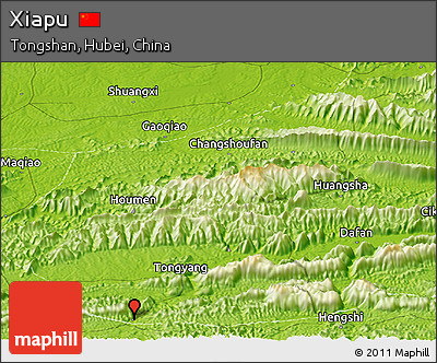 Physical Panoramic Map of Xiapu
