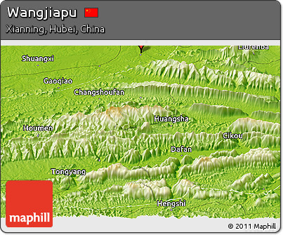 Physical Panoramic Map of Wangjiapu