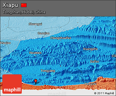 Political Panoramic Map of Xiapu