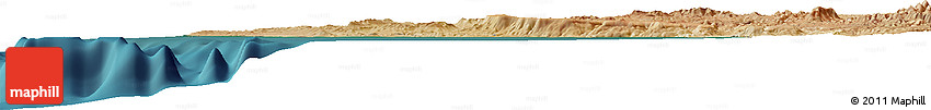 Satellite Horizon Map of the Area around 29° 44' 59" N, 115° 31' 30" W