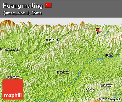 Physical 3D Map of Huangmeiling