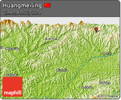 Physical 3D Map of Huangmeiling