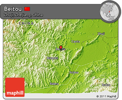 Physical 3D Map of Beitou