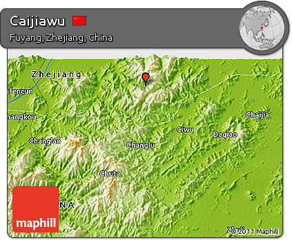 Physical 3D Map of Caijiawu
