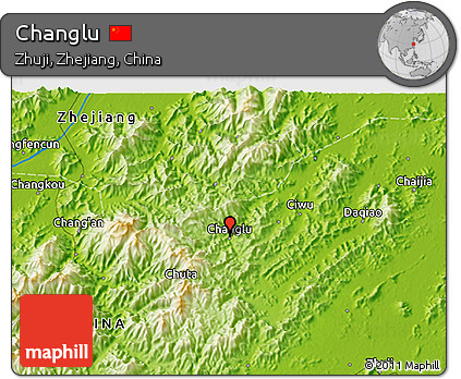 Physical 3D Map of Changlu