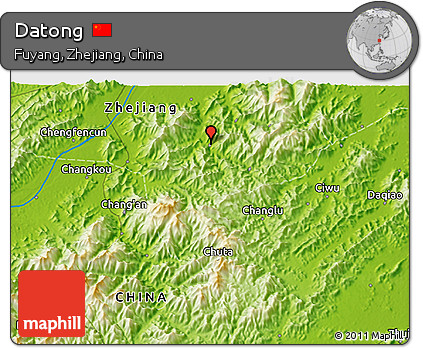 Physical 3D Map of Datong