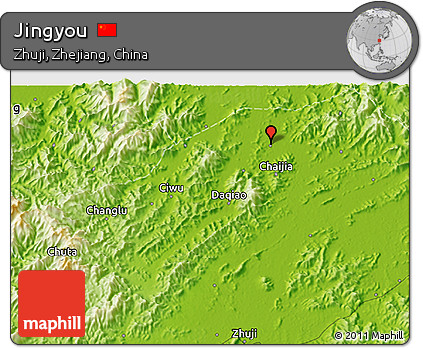 Physical 3D Map of Jingyou