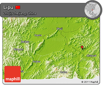 Physical 3D Map of Lipu