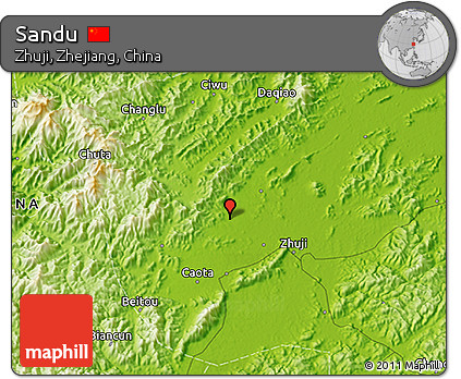 Physical 3D Map of Sandu