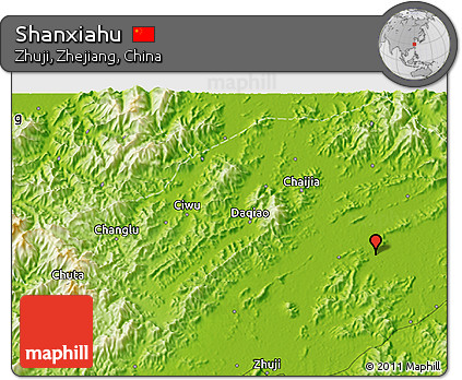 Physical 3D Map of Shanxiahu