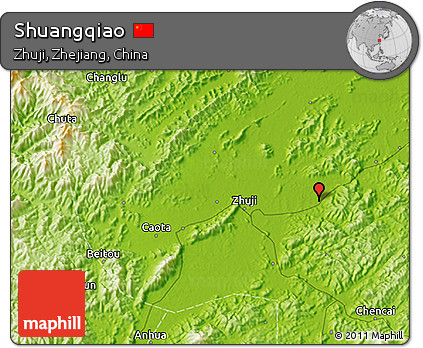 Physical 3D Map of Shuangqiao
