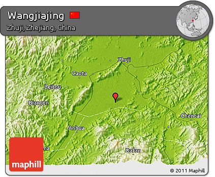 Physical 3D Map of Wangjiajing