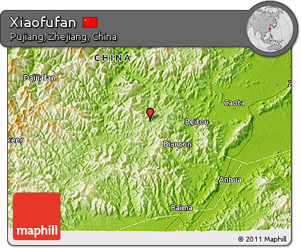 Physical 3D Map of Xiaofufan