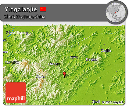 Physical 3D Map of Yingdianjie