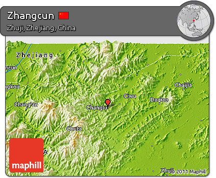 Physical 3D Map of Zhangcun