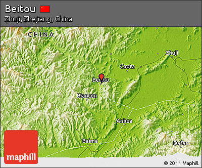 Physical 3D Map of Beitou