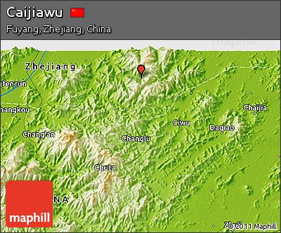 Physical 3D Map of Caijiawu