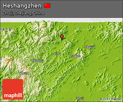 Physical 3D Map of Heshangzhen
