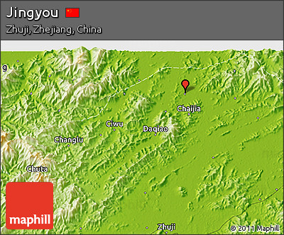 Physical 3D Map of Jingyou