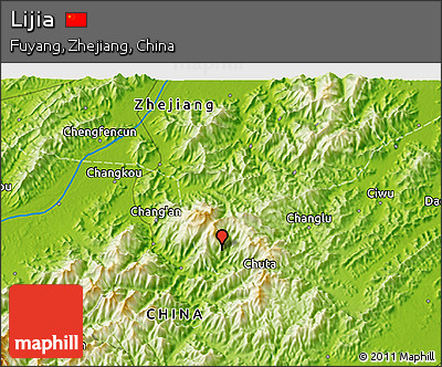 Physical 3D Map of Lijia