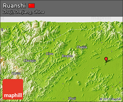 Physical 3D Map of Ruanshi