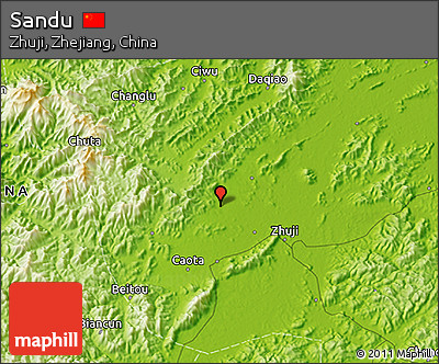 Physical 3D Map of Sandu