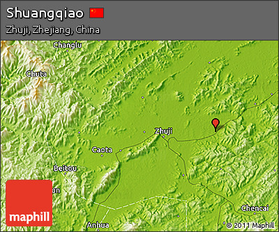 Physical 3D Map of Shuangqiao
