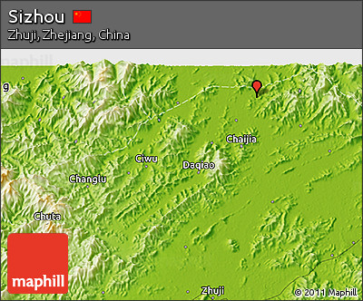 Physical 3D Map of Sizhou