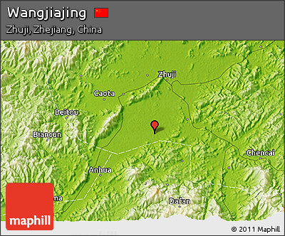 Physical 3D Map of Wangjiajing