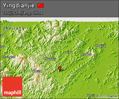 Physical 3D Map of Yingdianjie