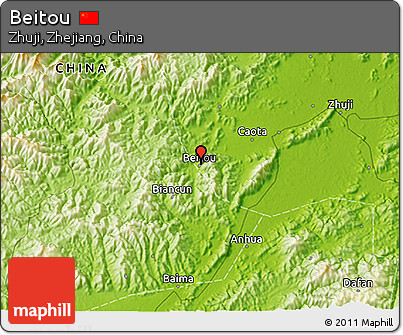 Physical 3D Map of Beitou