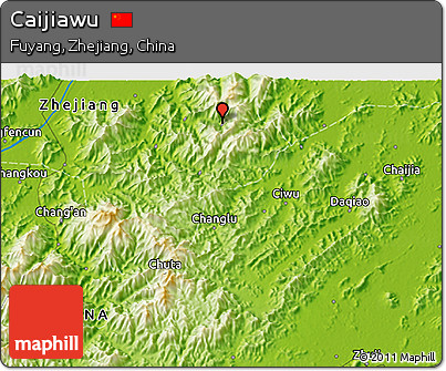 Physical 3D Map of Caijiawu