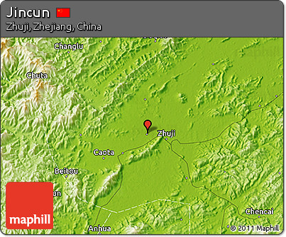 Physical 3D Map of Jincun