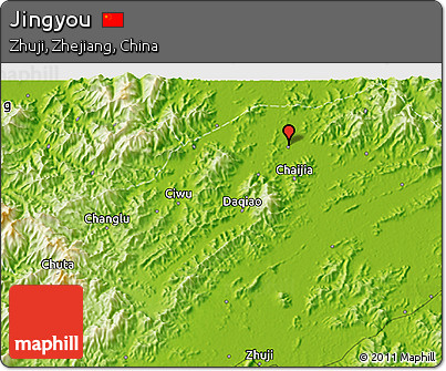 Physical 3D Map of Jingyou